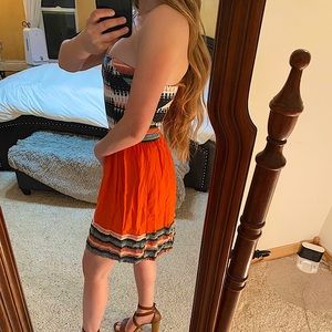 Aztec Orange Dress